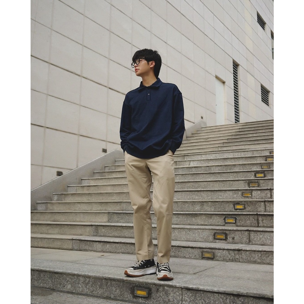 Áo thun Polo Sweater tay dài