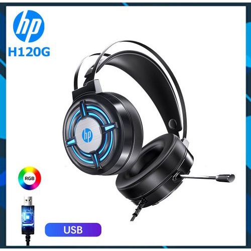 Tai nghe gaming HP H120G led RGB - âm thanh stereo sống động