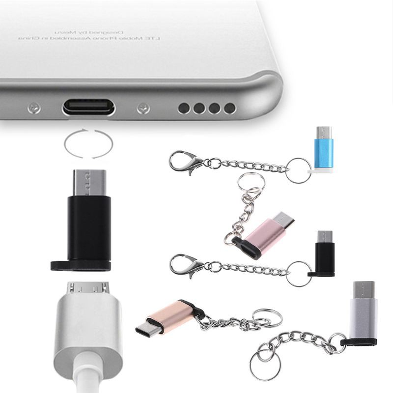 Đầu Chuyển Đổi Usb-C Usb 3.1 Loại C Có Móc Khóa Chống Thất Lạc