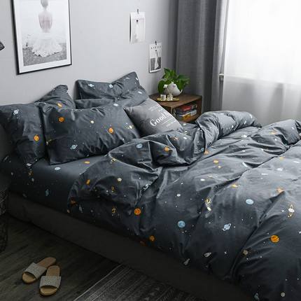 Bộ chăn ga gối cotton poly _ Dải thiên hà_ mẫu mới. Set chăn ga 3 món, 4 món, 5 món Happy Bedding | BigBuy360 - bigbuy360.vn