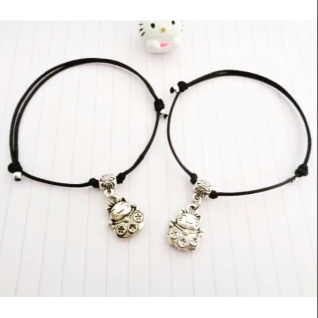 Vòng Đôi Nam Nữ Mèo May Mắn ( Thông báo size cổ tay )