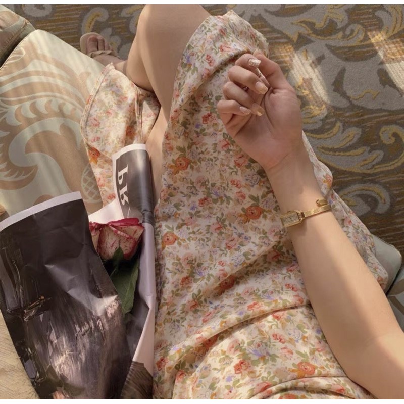 [Mã WAMT1505 giảm 10K đơn 0K] 🍊 VÁY HOA NHÍ XẺ 🍊( có ảnh thật, shop chụp) | BigBuy360 - bigbuy360.vn