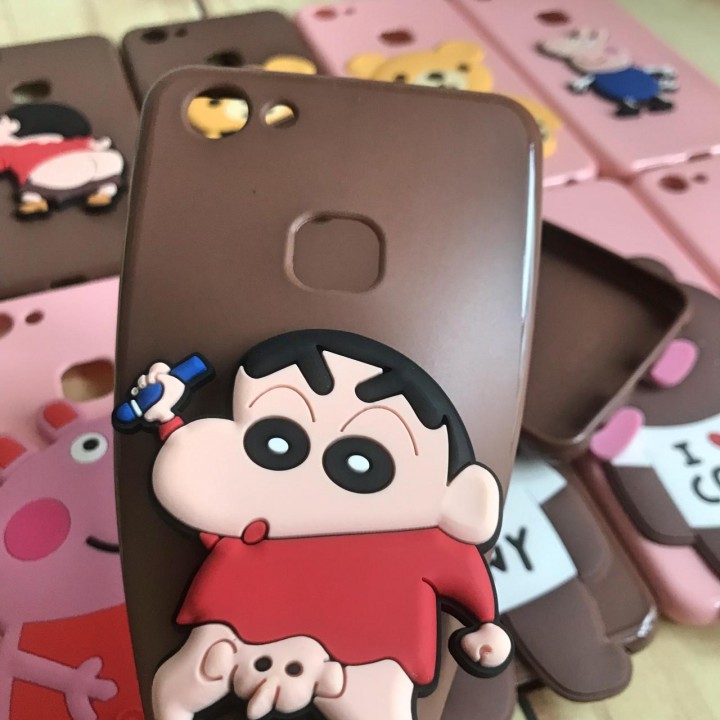 Ốp lưng Vivo Y83 Dẻo lưng nổi 3D dễ thương