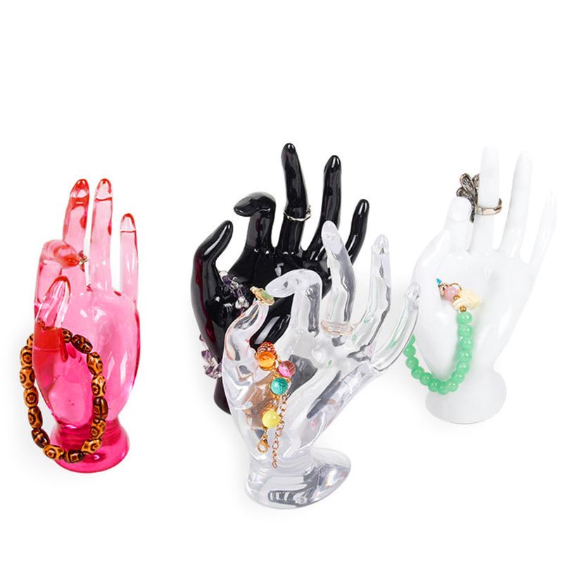 TAK Mannequin OK Hand Finger Glove Ring Bracelet Bangle Jewelry Display Stand Holder