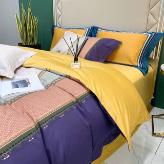 Set chăn ga gối lụa 100s “Mã đáo thành công”