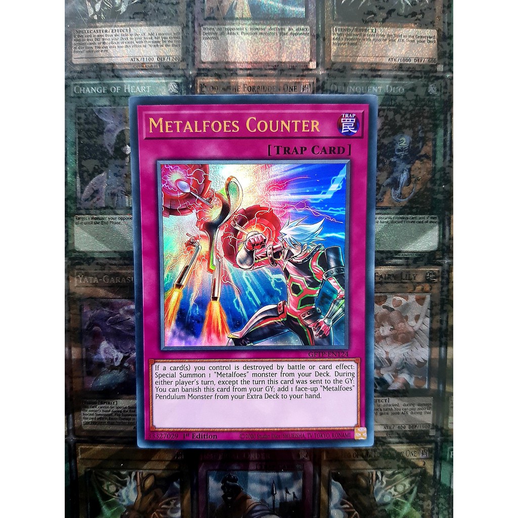 THẺ BÀI YUGIOH TRAP Metalfoes Counter - GFTP-EN124 - Ultra Rare 1st Edition