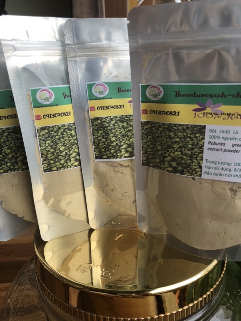 Bột chiết cà phê xanh Robusta 100% nguyên chất