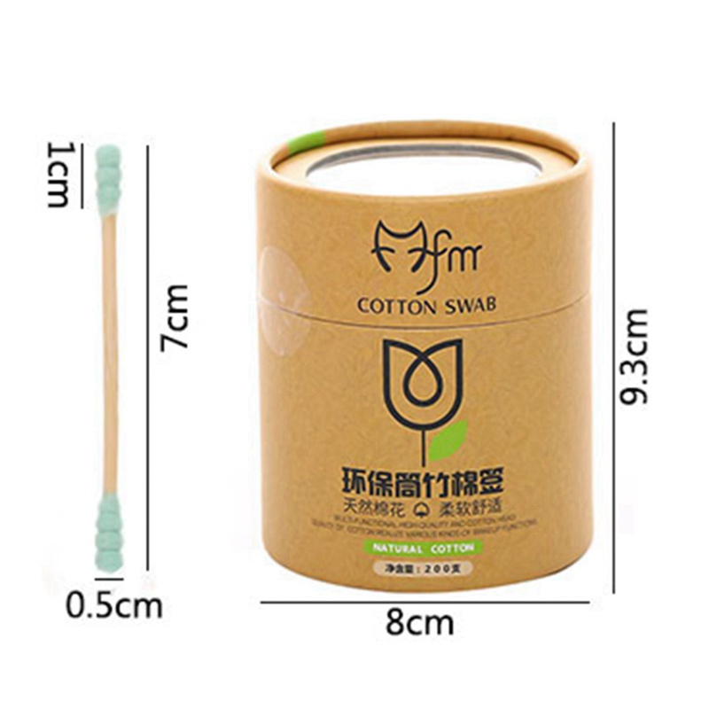 [Hàng mới về] Set 200 tăm bông tre tiện dụng chất lượng cao