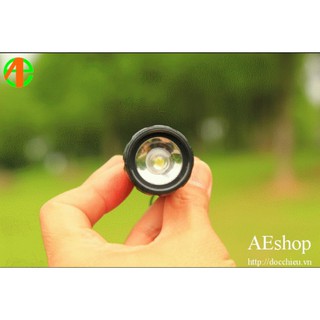 Đèn pin hợp kim nhôm dã ngoại siêu sáng đa dụng thấu kính lồi