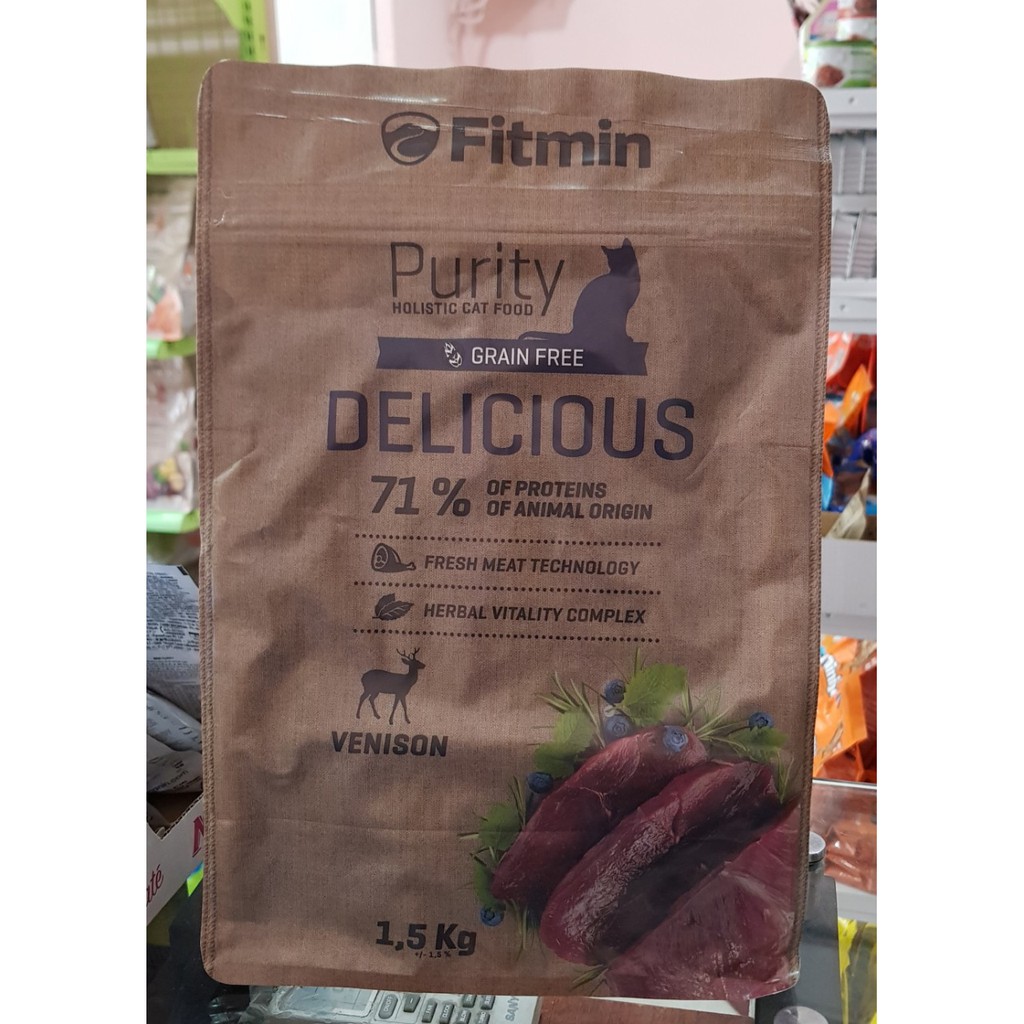 Hạt cho Mèo trưởng thành Fitmin Purity Delicious 1,5Kg