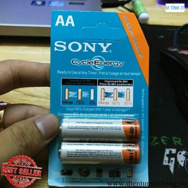 Pin sạc AA sony, pin sạc 2A dung lượng cao 4600 mAh