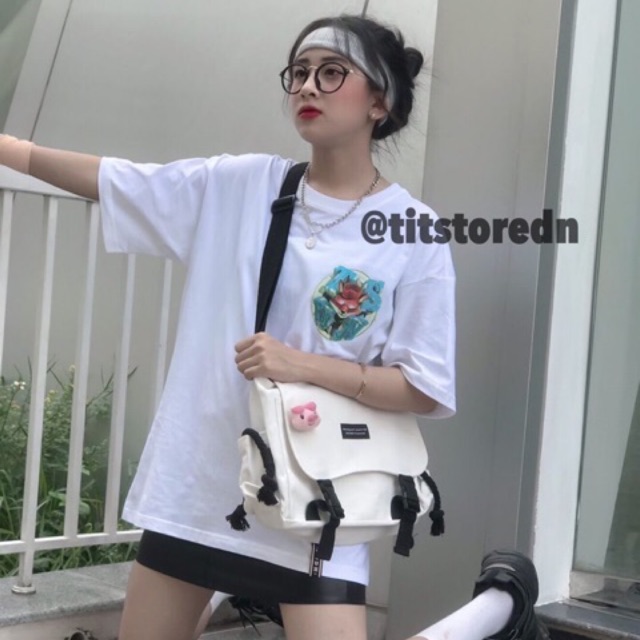 [Mã FATHANG5 giảm 10K đơn 50K] Túi bì thư douning 2 nịt dây thừng ulzzang (vừa a4, không kèm móc khóa, có sẵn)
