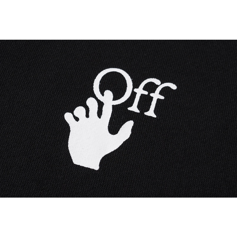 Áo khoác cardigan OFF WHITE cotton dáng rộng có khóa kéo phong cách thời trang # 8917