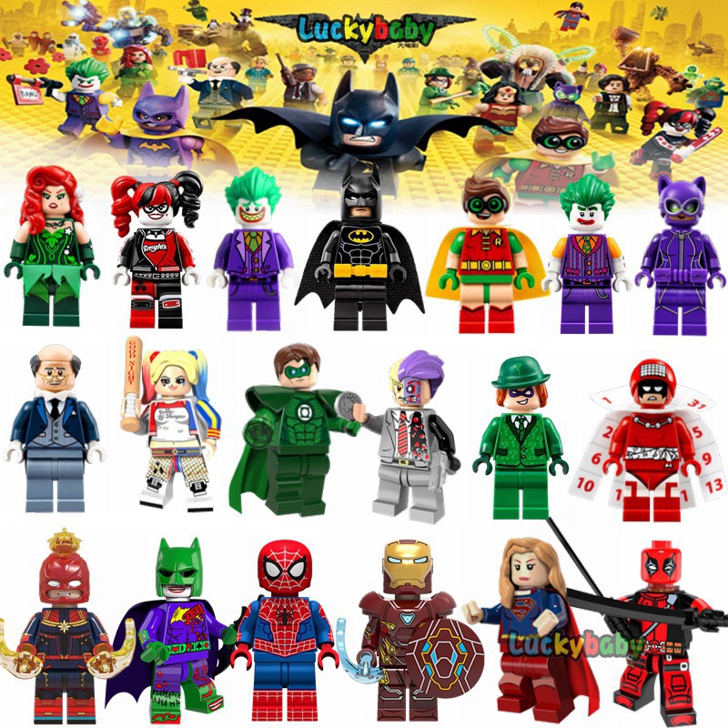 ROBIN Mô Hình Lắp Ráp Lego Nhân Vật Siêu Anh Hùng Trong Phim Batman Joker Harley Quinn Catwoman Spiderman Deadpool Dc