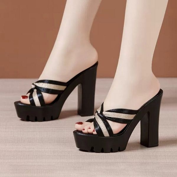 Dép cg đế khứa quai chéo sọc 9p