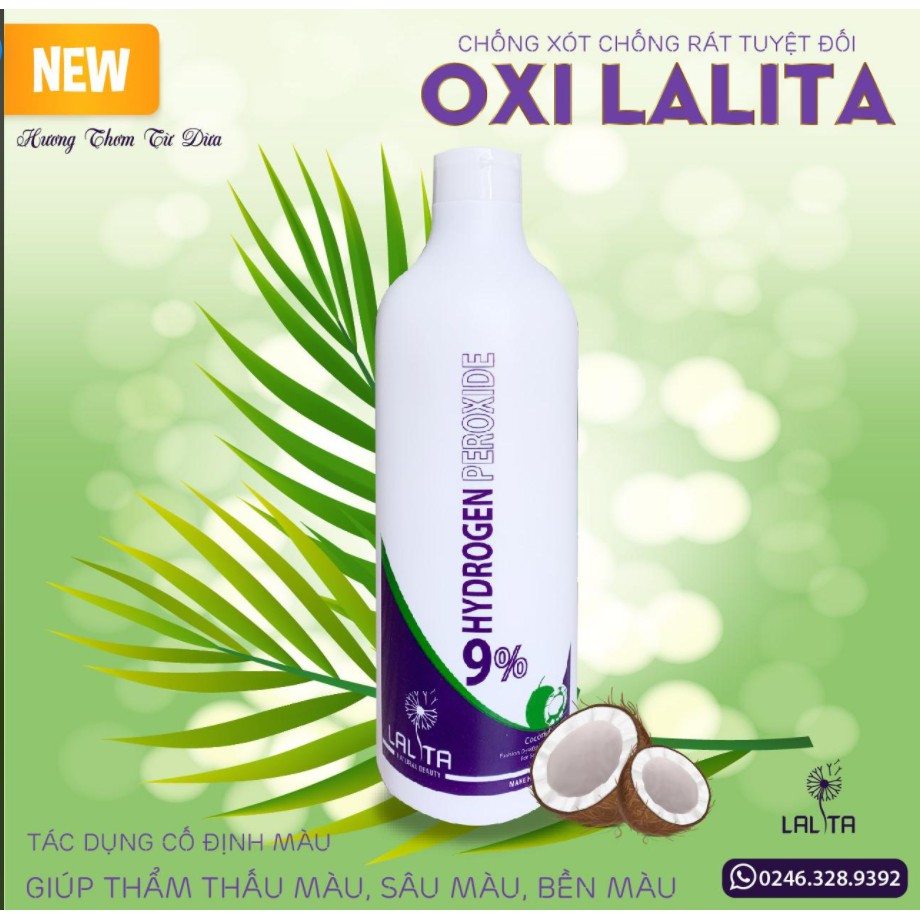 [FREE SHIP] Oxy LALITA trợ nhuộm - không rát da đầu - hương thơm dừa - không rát da đầu - không gây kích ứng - 0042