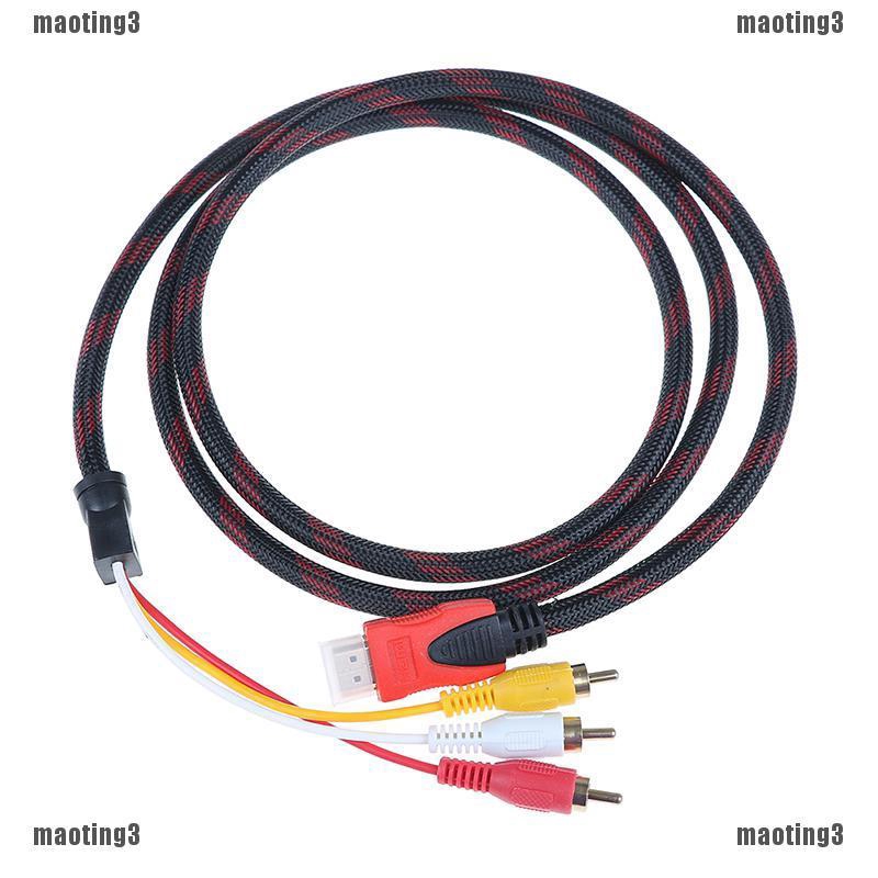 Cáp ChuyểN ĐổI Âm Thanh Mạ VàNg Từ HDMI Sang 3RCA AV 1.5M
