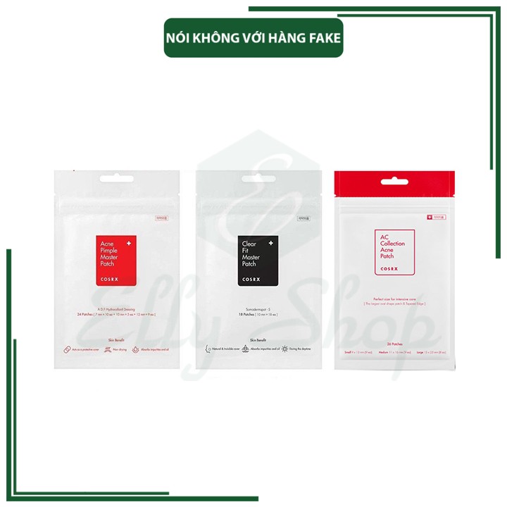 Miếng dán mụn Cosrx Acne Pimple Master Patch (Đỏ) / Cosrx Clear Fit Master Patch (Đen)