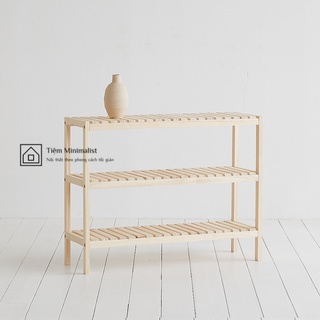 Kệ gỗ 3 tầng đa năng tiện dụng, kệ giày dép