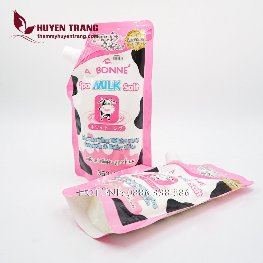 Muối Tắm Sữa Bò - Muối Bò Tẩy Tế Bào Chết Thái Lan Gói 350g