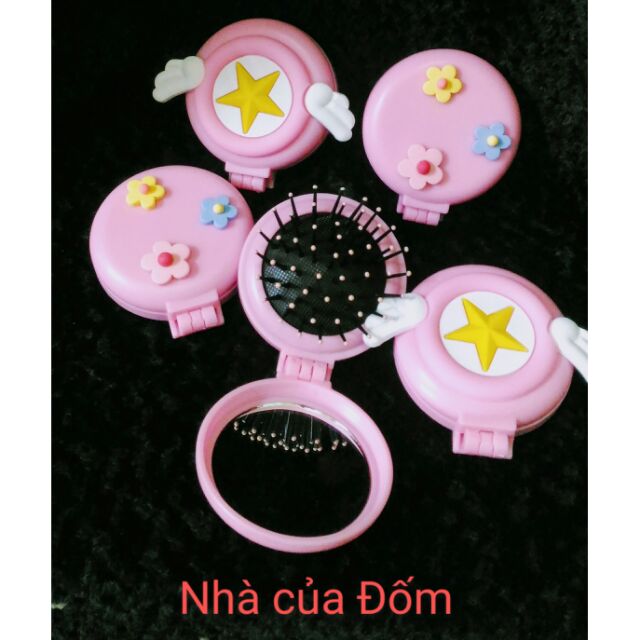 Lược mini có gương dễ thương