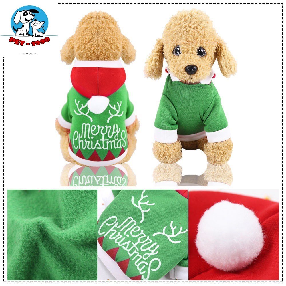 Áo Noel Cho Chó Mèo Hoạ Tiết Giáng Sinh - Áo Giáng Sinh Cho Thú cưng - Pet1990