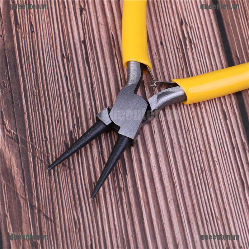 Kìm Mũi Tròn Mini Bằng Thép Carbon Làm Trang Sức Thủ Công