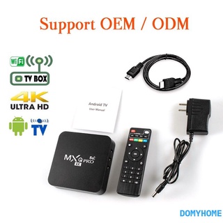 Tv box thông minh 4k pro 5g 8gb / 128gb wifi android 10.1 tv box smart mxq pro 5g 4k domyhome