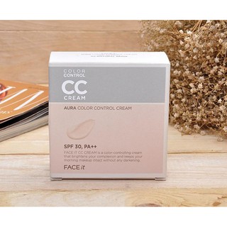 Kem Nền Kiềm Dầu CC Cream Face It Aura Color Control Cream [ SPF 30 PA +++ ]