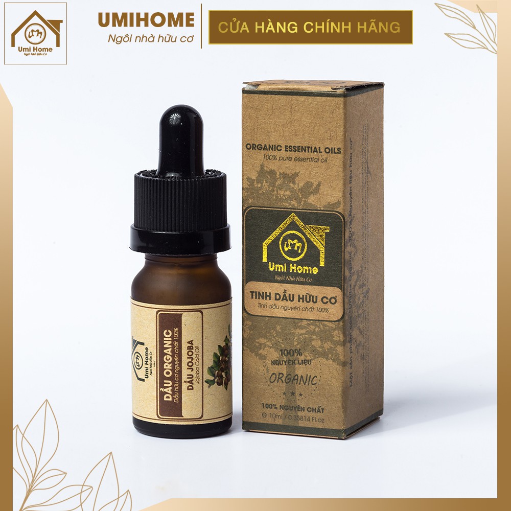 Combo Đắp Mặt Dưỡng Trắng Da, Tẩy Da Chết UMIHOME gồm Dầu JoJoba 10ml và Bột Cafe 135g hữu cơ