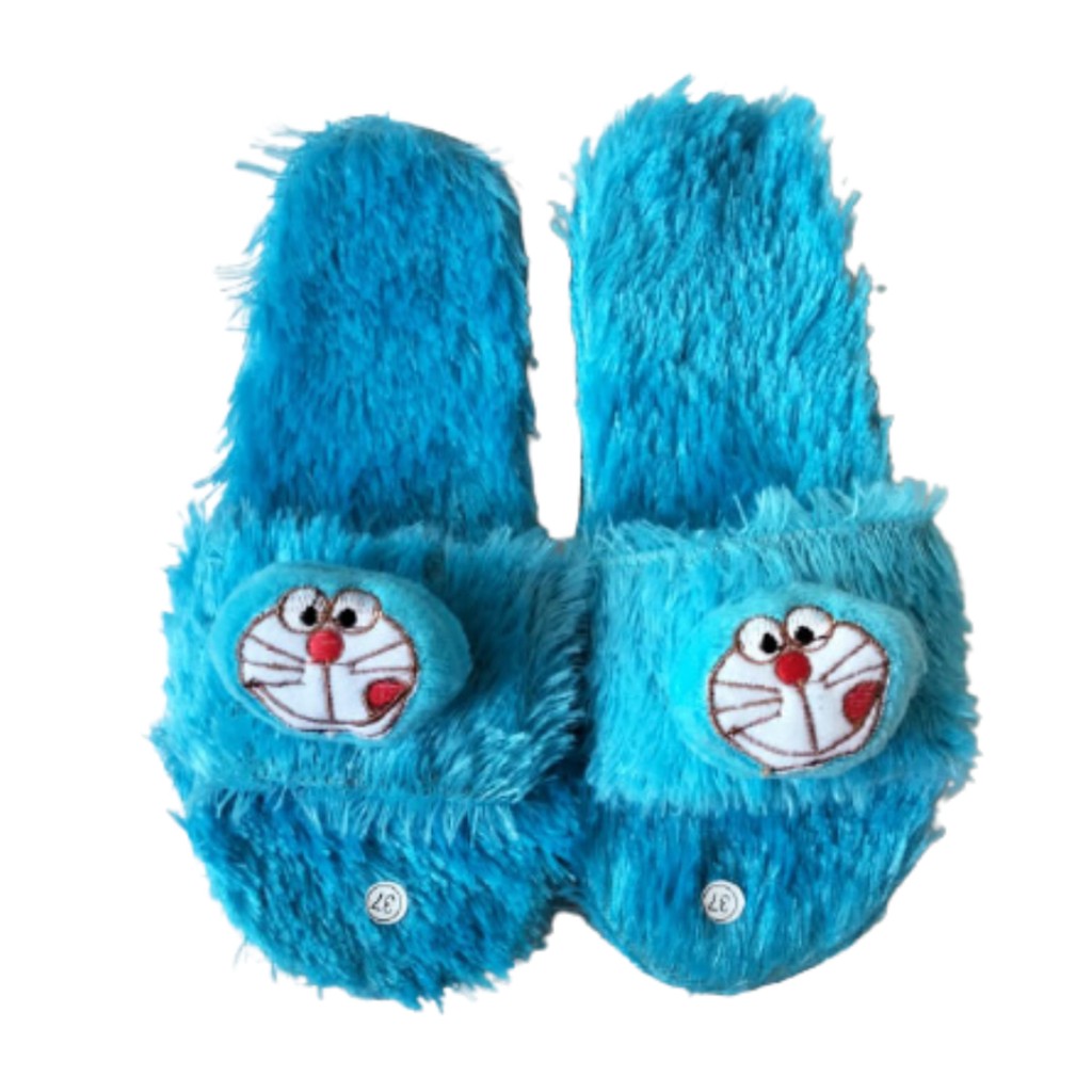 Dép Bông Đi Trong Nhà Hình Doraemon Xinh Xắn Cho Nữ Size 36-40