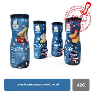 [DATE LUÔN MỚI] Bánh ăn dặm Gerber Puff đủ vị cho bé 42g