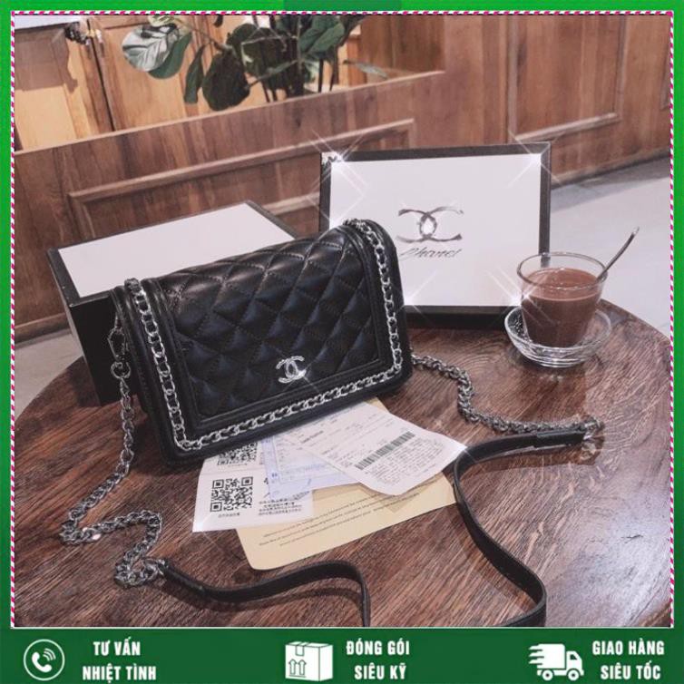 [HÀNG HOT] Túi xách nữ Chanell viền xích size 20cm