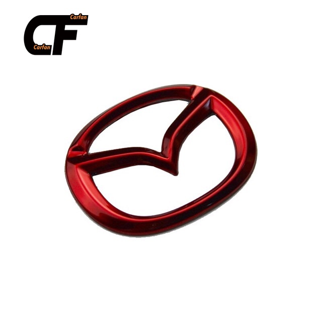 Mazda Dán trang trí tay lái ABS Trang trí logo trên vô lăng xe mazda 3, 6, cx5 ốp logo vô lăng mazda
