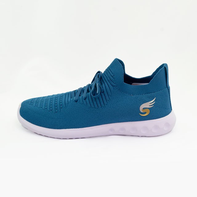 Giày chạy bộ sneaker 💖FREESHIP💖 giày thể thao trẻ em Sshoes-dây buộc, vải thun mềm êm chân K002-10-BLU