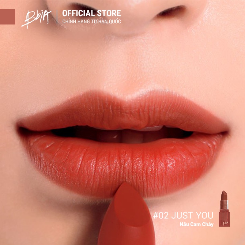 Son Thỏi Lì Bbia Last Powder Lipstick (6 màu) 3.5g - 02 Just You - Bbia Official Store