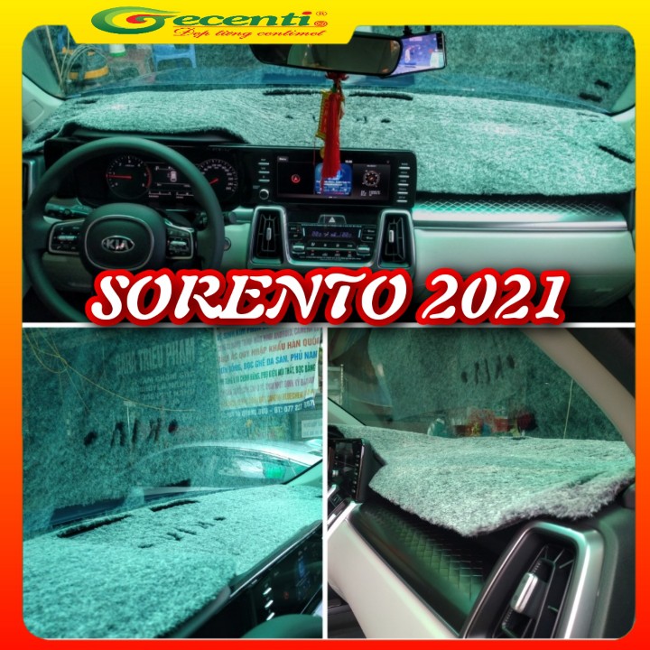 Thảm taplo lông thú cao cấp KIA SORENTO 2021- GECENTI