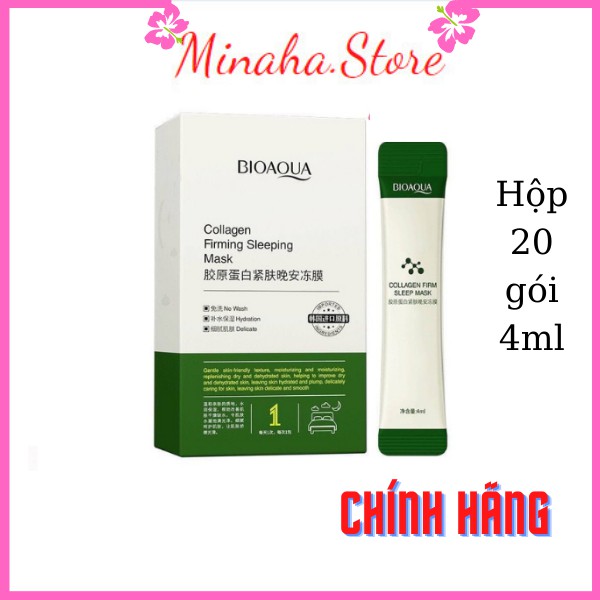 Mặt Nạ Ngủ Thạch BioAqua Nâng Cơ, Chăm Sóc Da Căng Bóng, Nạ Ngủ Bổ Sung Collagen Cấp Nước Dưỡng Ẩm