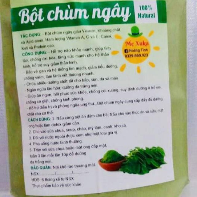 Bột chùm ngây