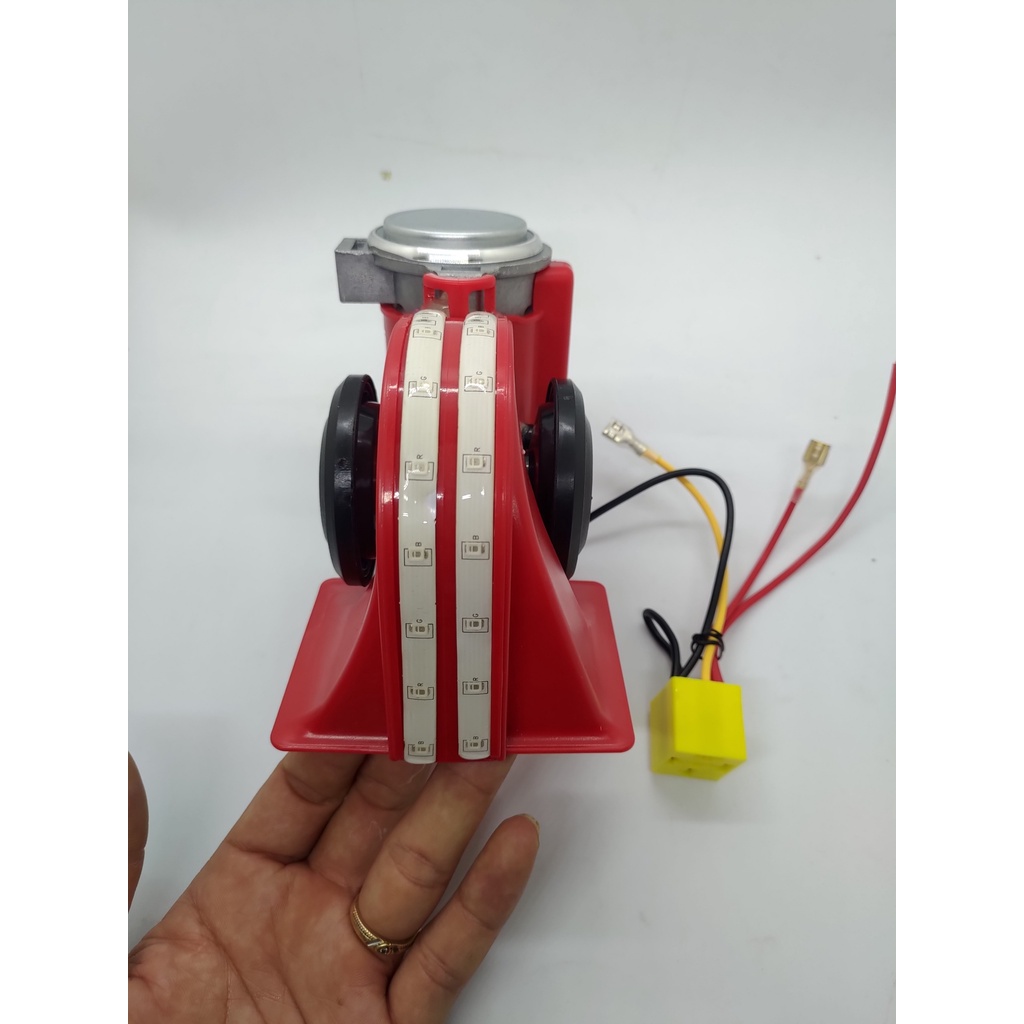 CÒI HƠI XE MÁY Ô TÔ CÓ ĐÈN LED SIÊU ĐẸP 12V KÊU TO RÕ 2 TÔNG ÂM CỰC CHẤT LOẠI XỊN LẮP NHƯ ZIN