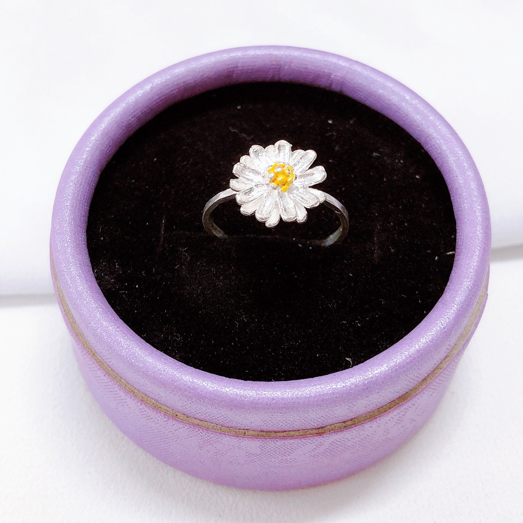 Nhẫn bạc nữ hoa cúc xinh Nhẫn JQN N76