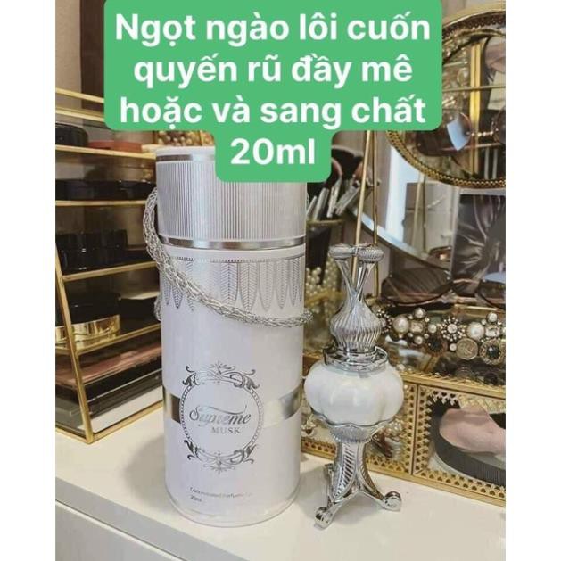GIÁ SỈ - TINH DẦU NƯỚC HOA DUBAI SUPREME MUSK - MÙI HƯƠNG DỄ THƯƠNG - LƯU HƯƠNG 2-3 ngày | BigBuy360 - bigbuy360.vn