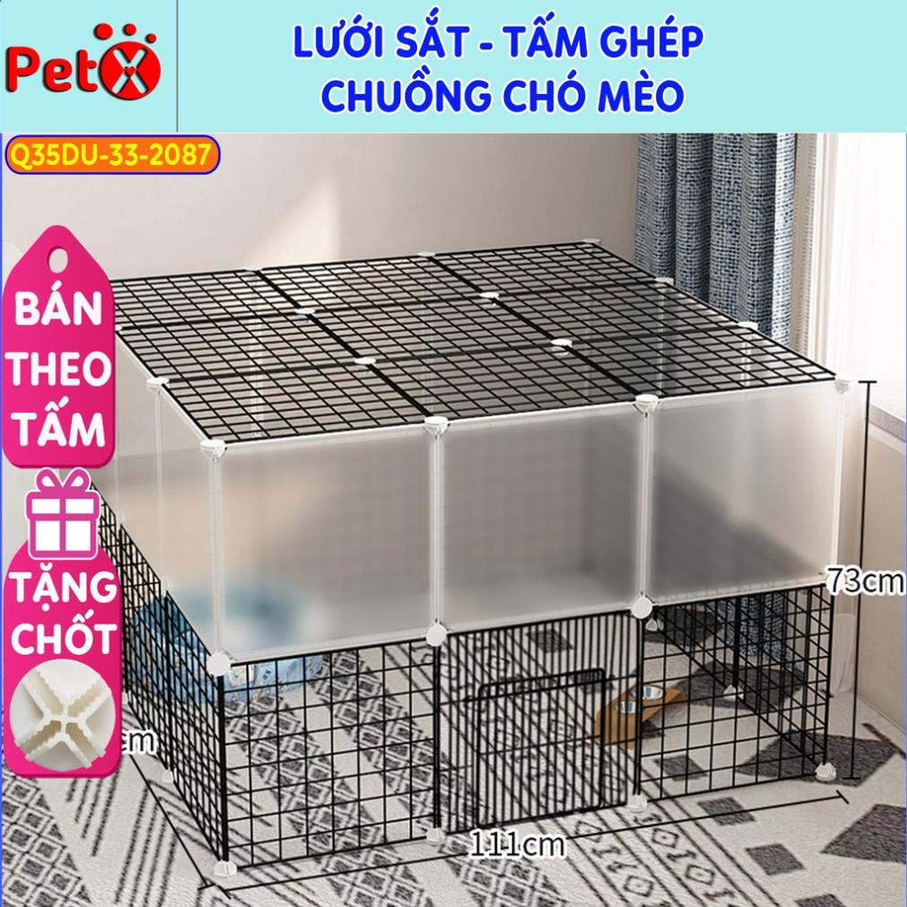 Chuồng quây chó mèo thú cưng lắp ghép bằng tấm lưới sắt thép bán sỉ lẻ theo miếng