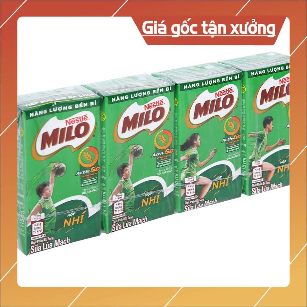 [ICLN9 giảm 5K cho đơn hàng 50k]  Sữa Tươi Milo Nestle 115ml (DATE Luôn mới)