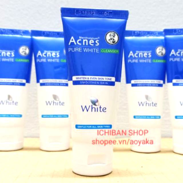 (25g) Kem rửa mặt Acnes Pure White dưỡng trắng kháng khuẩn