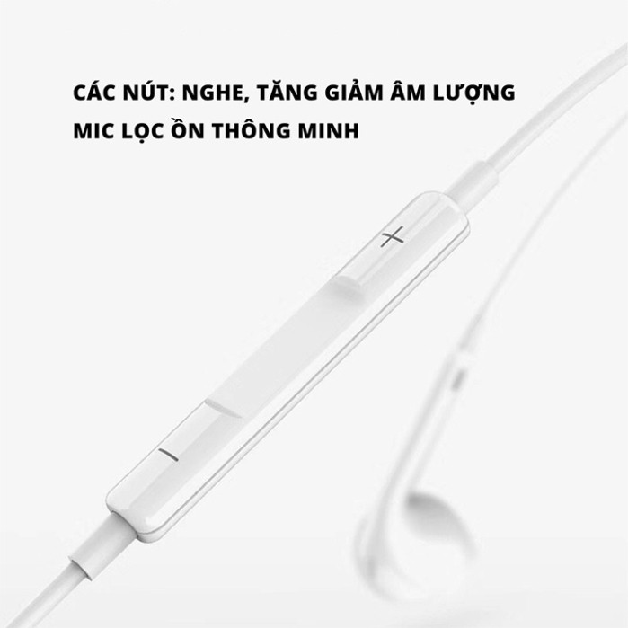 Tai nghe IPHONE chân Lightning - có Mic - Tương thích từ dòng Iphone 7 đến Iphone 12 Pro max, Tai nghe Apple Educase66