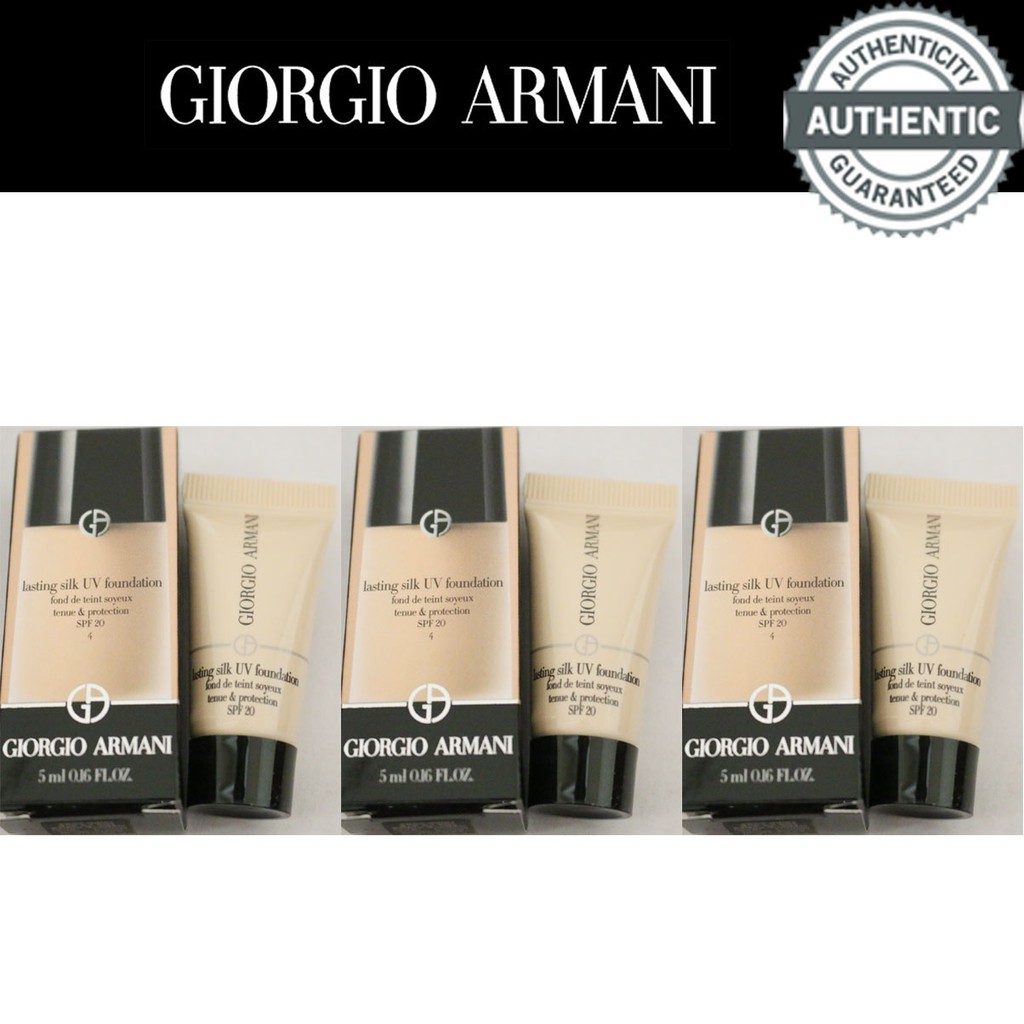 Kem nền Giorgio Armani LASTING SILK UV FOUNDATION 15ml(5mlx3pcs) #4 | BigBuy360 - bigbuy360.vn