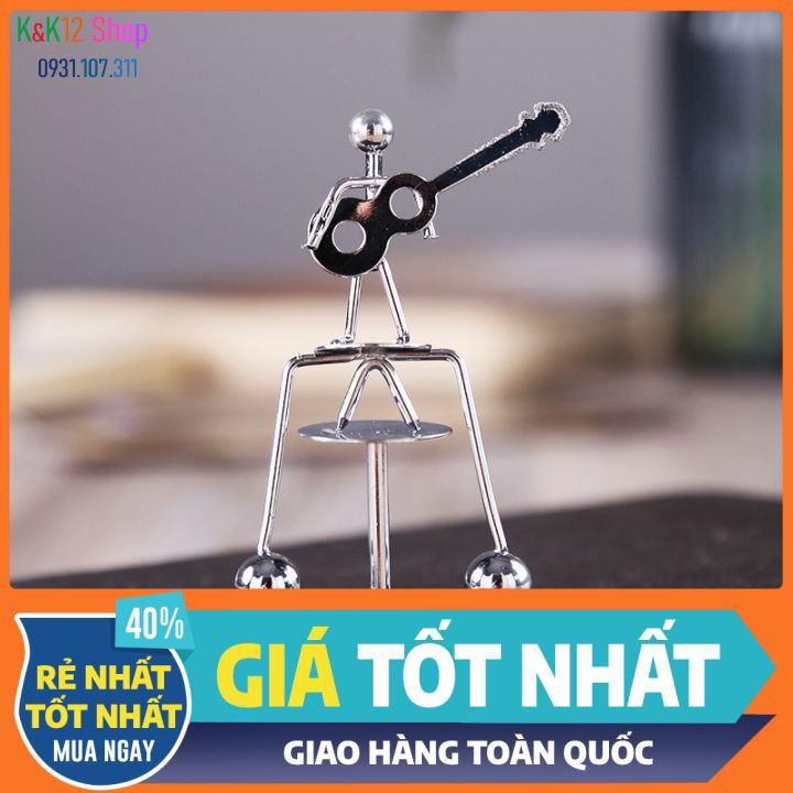 [ SIÊU RẺ] Con lắc Newton, phiên bản nghệ sĩ Guita dao động thăng bằng, đồ chơi để bàn trang trí XẢ STRESS.