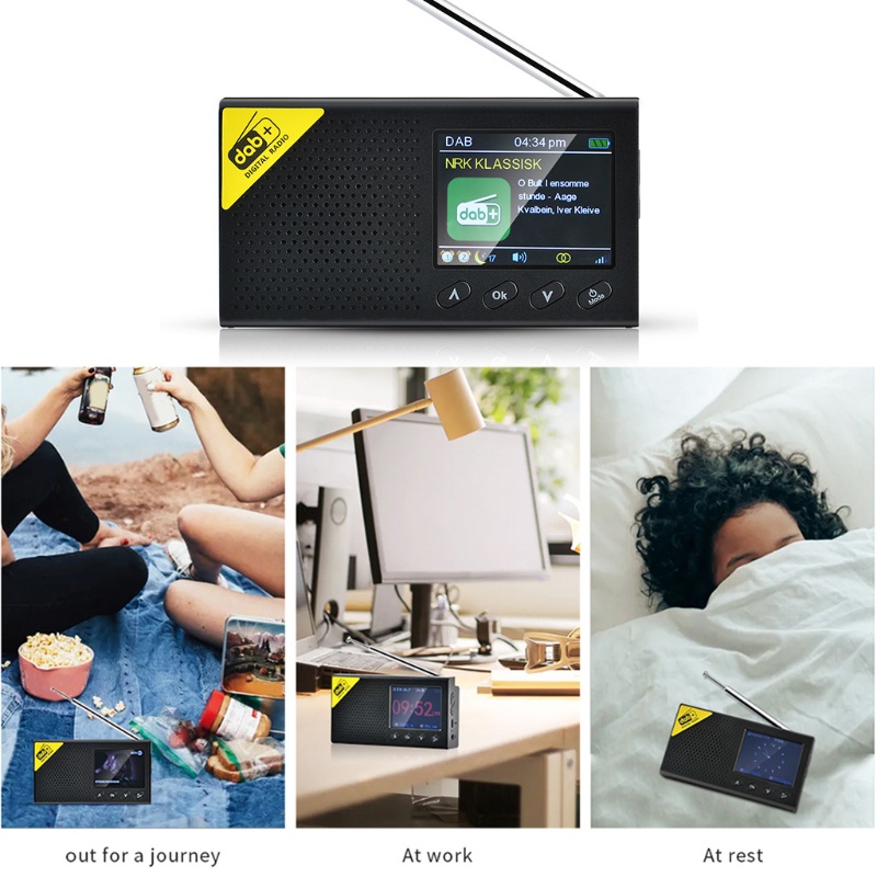 Radio kỹ thuật số DAB/DAB+ kết nối Bluetooth thiết kế nhỏ gọn tiện dụng