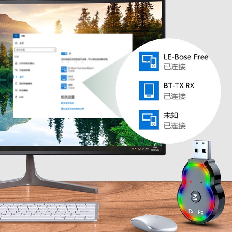 Bộ Thu Phát Âm Thanh Bluetooth 5.3 LI-compatible Cho Máy Tính